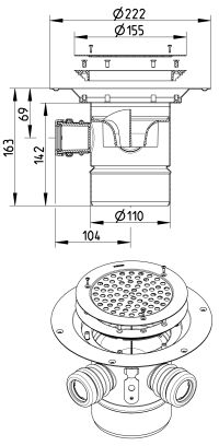 Line Drawing - Drain-Vinyl-155