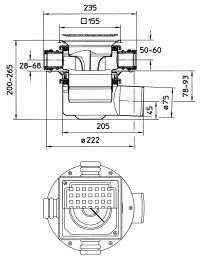 Line Drawing - Drain-Sheet membrane-145