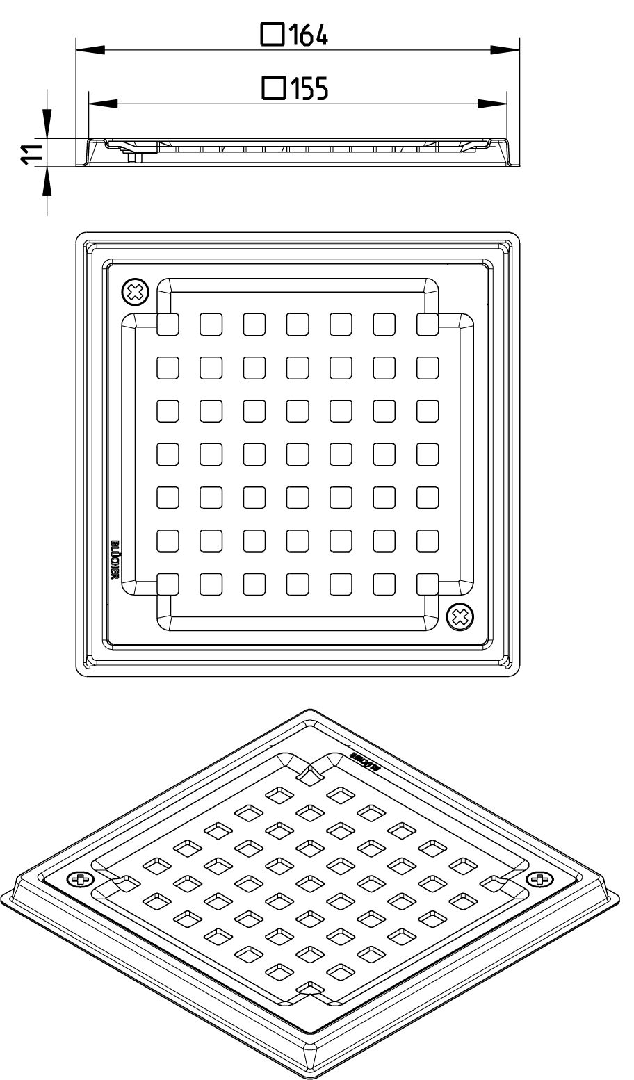 Line Drawing - Spare parts-old-drain