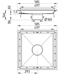 Line Drawing - Kitchen channel-Vinyl