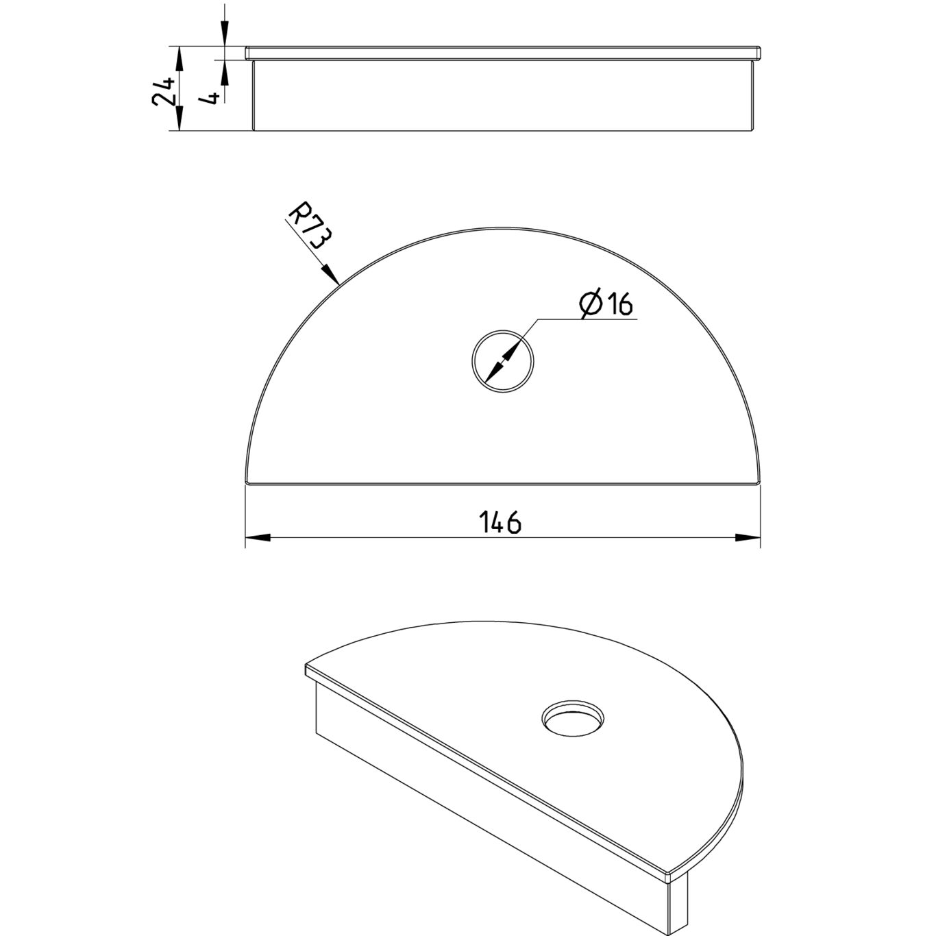 Line Drawing - Grating-Channel-150