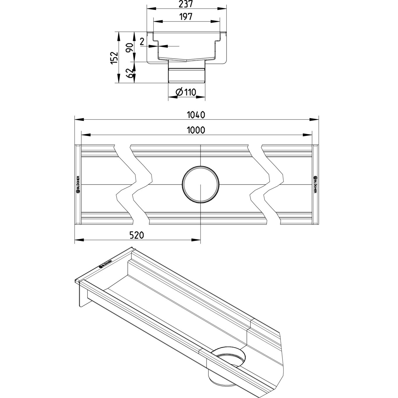 Line Drawing - Channel-No membrane