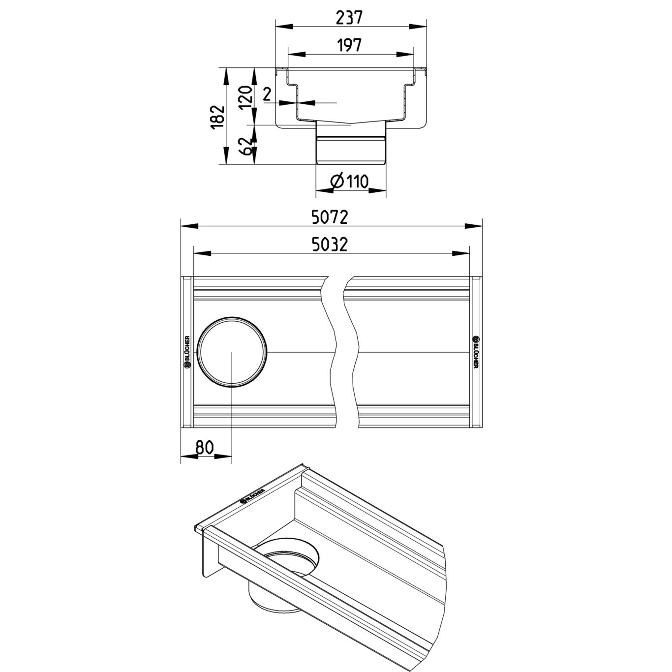 Line Drawing - Channel-No membrane