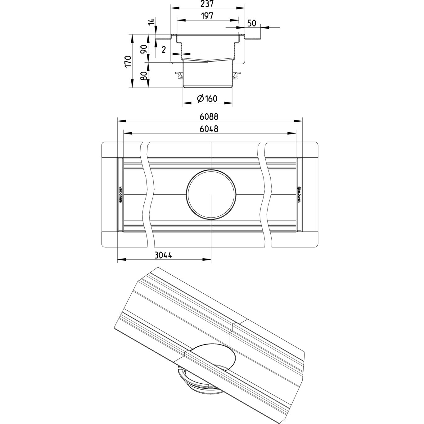 Line Drawing - Channel-Liquid membrane