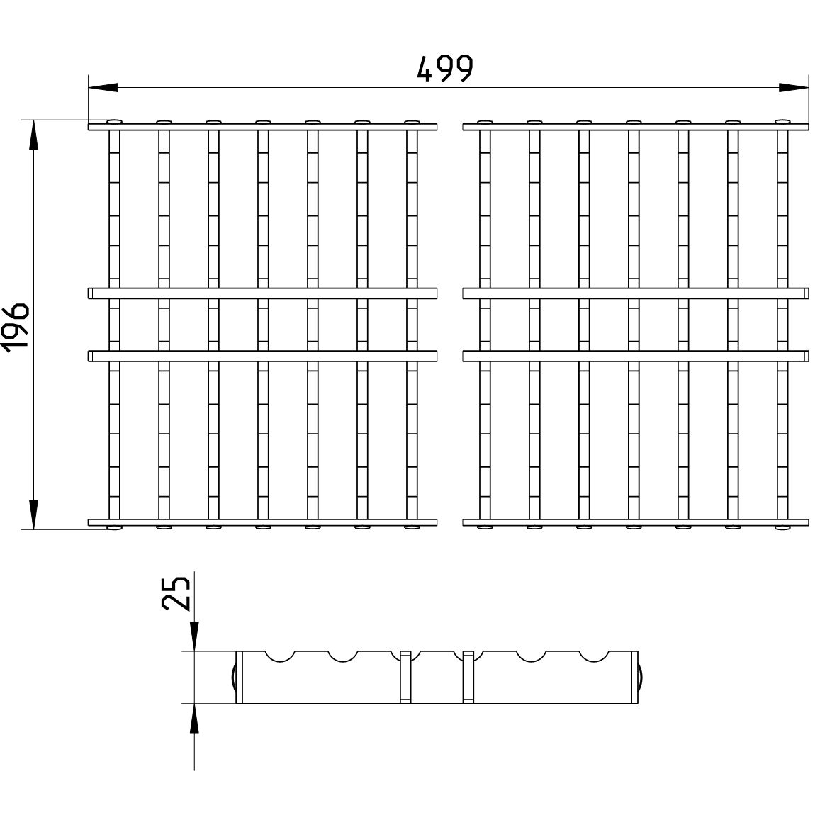 Line Drawing - Grating-Channel-200