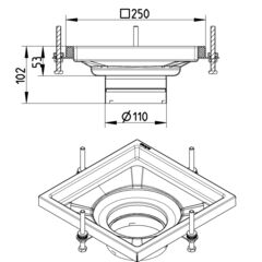 Line Drawing - Upper part-No membrane-250