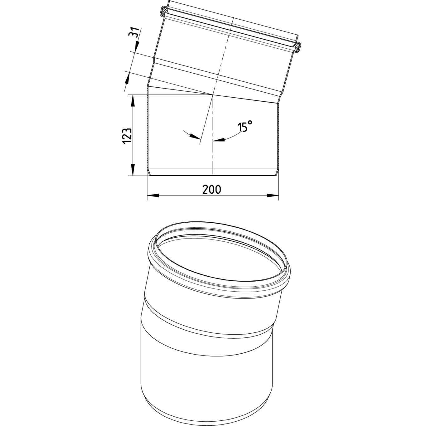 Line Drawing - Bend-15