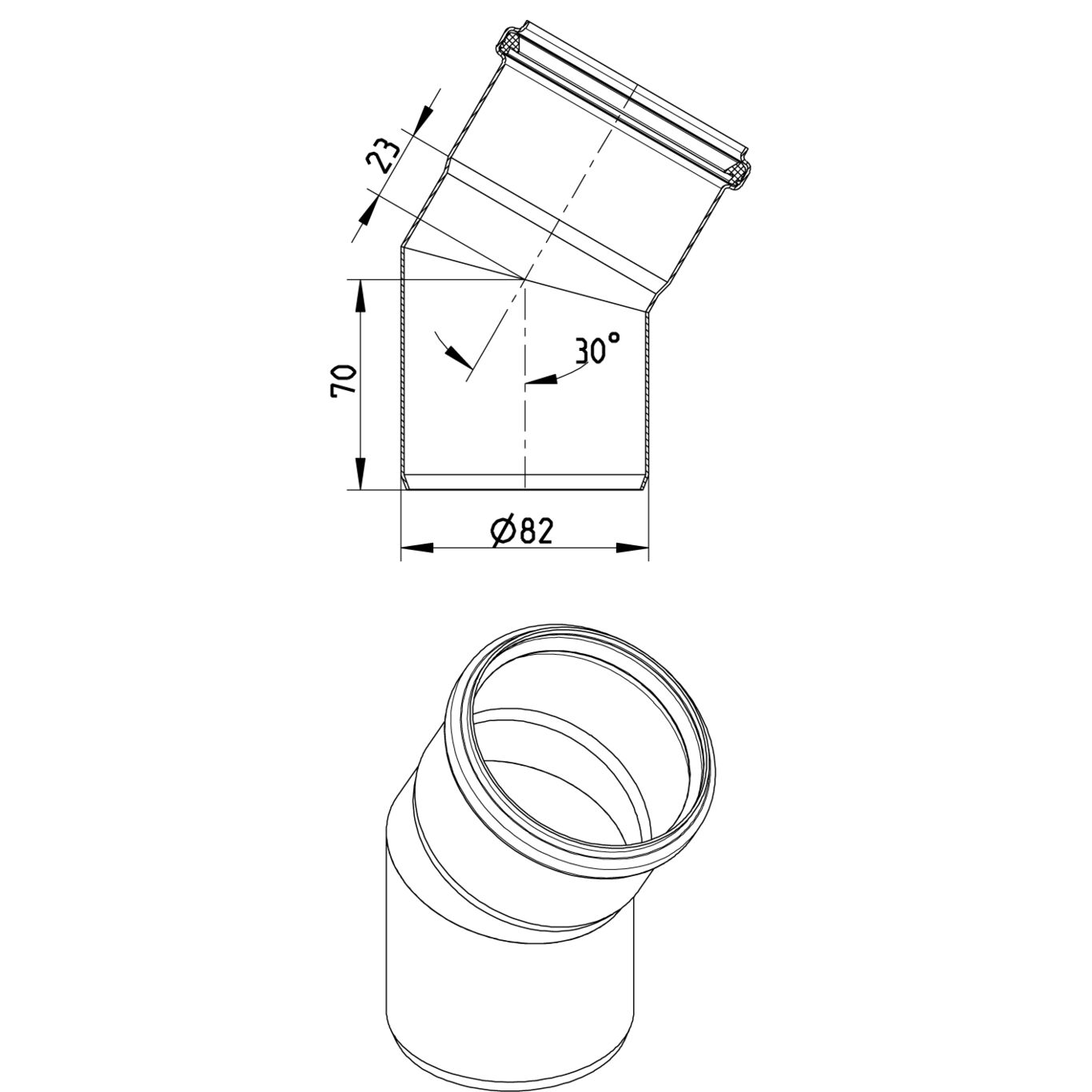 Line Drawing - Bend-30