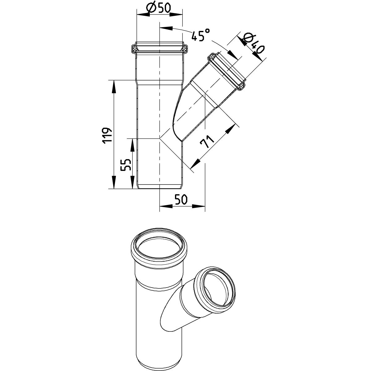 Line Drawing - Branch-45