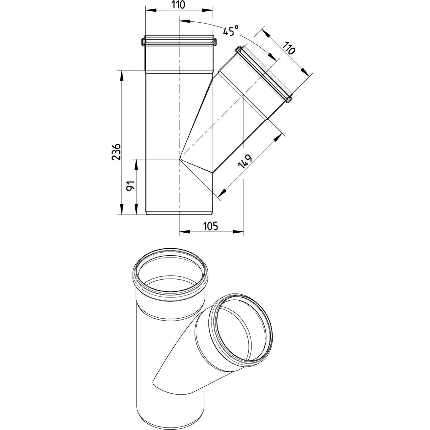 Line Drawing - Branch-45