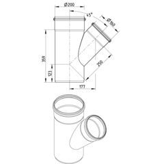 Line Drawing - Branch-45