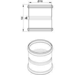 Line Drawing - Double coupling