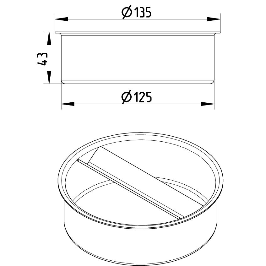 Line Drawing - Socket plug