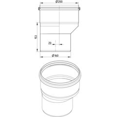 Line Drawing - Reducer-eccentric