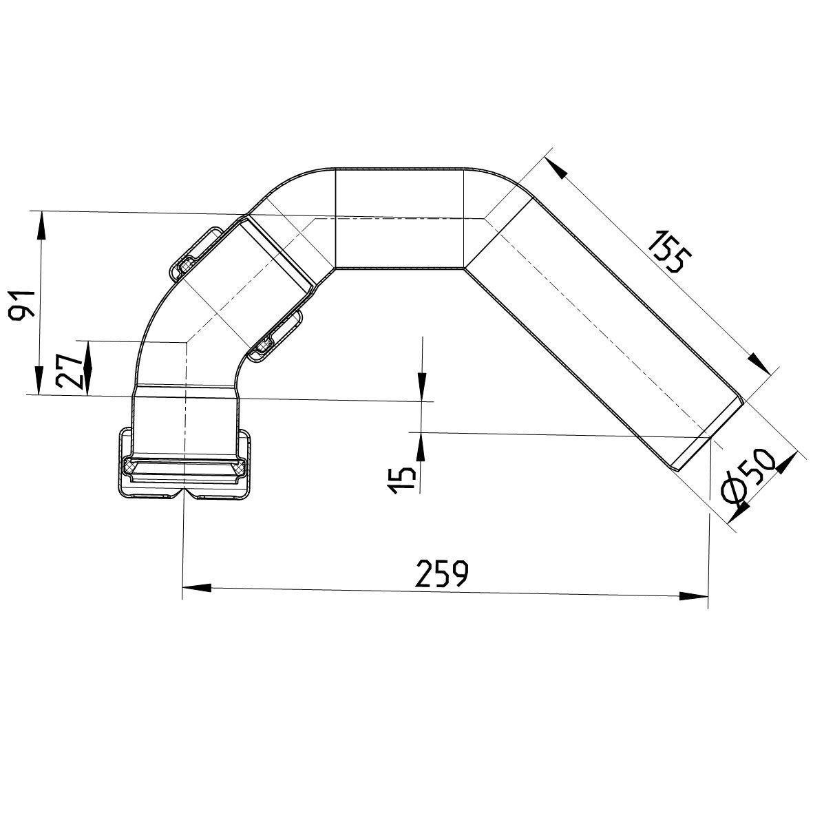 Line Drawing - Goose neck